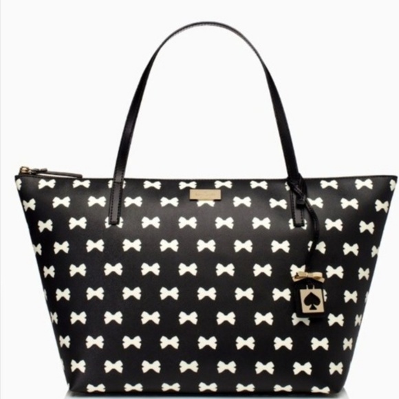 ♠️Kate Spade leather bow tie handbag & Key fob - Picture 2 of 4